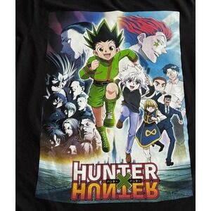 Hunter‎ x Hunter Anime Graphic Print T-Shirt Black Medium